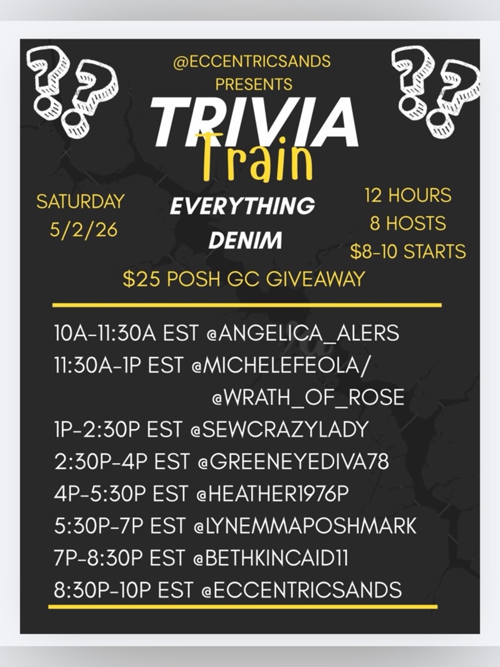 Trivia Train Event Poster - Picture 5 of 7